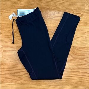 New Balance Black Leggings with Blue Stripe